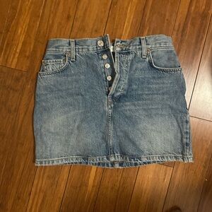 Re/done denim mini skirt, size 25